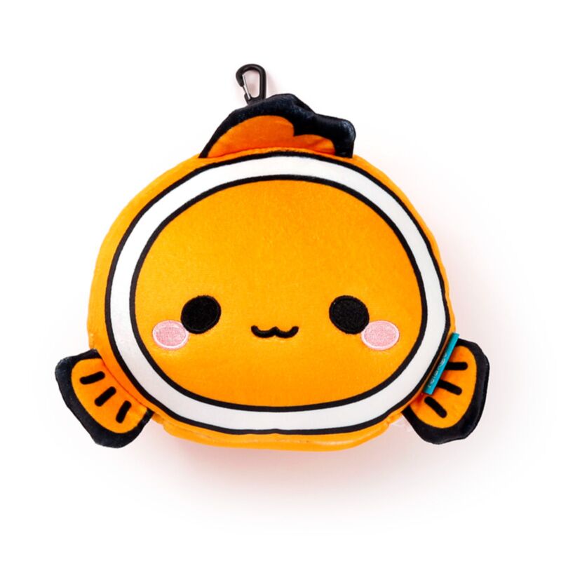 Relaxeazzz Adoramals Finley der Clownfisch, runde Reisekissen-Schlafmaske