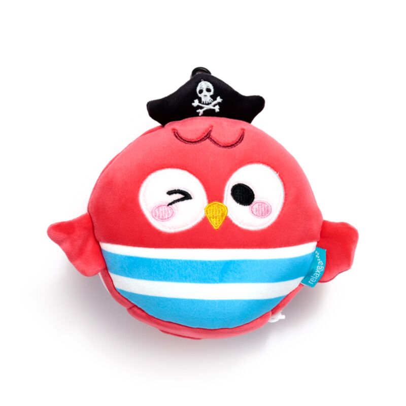 Relaxeazzz Jolly Roger Pirat Bembo der Papagei Reisekissen Schlafmaske