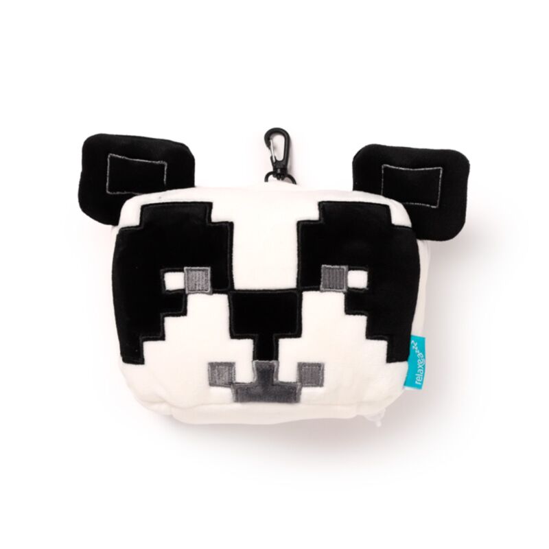 Relaxeazzz Minecraft Panda runde Reisekissen-Schlafmaske
