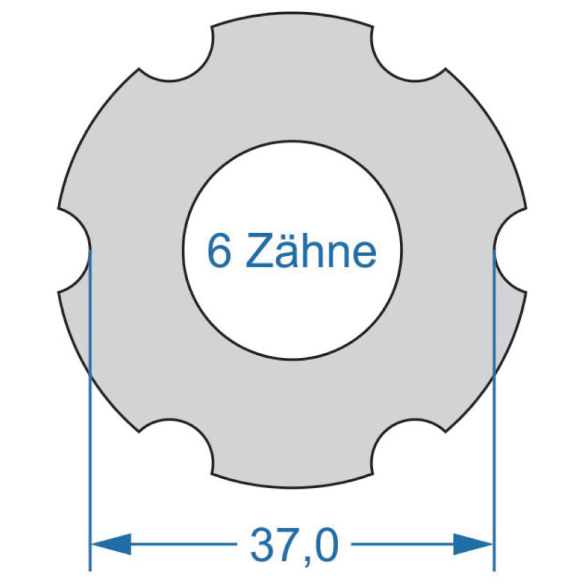 Cycplus Zyklenwerkzeug Power.Tool 2-seitig T6 37,0 T20 32,0