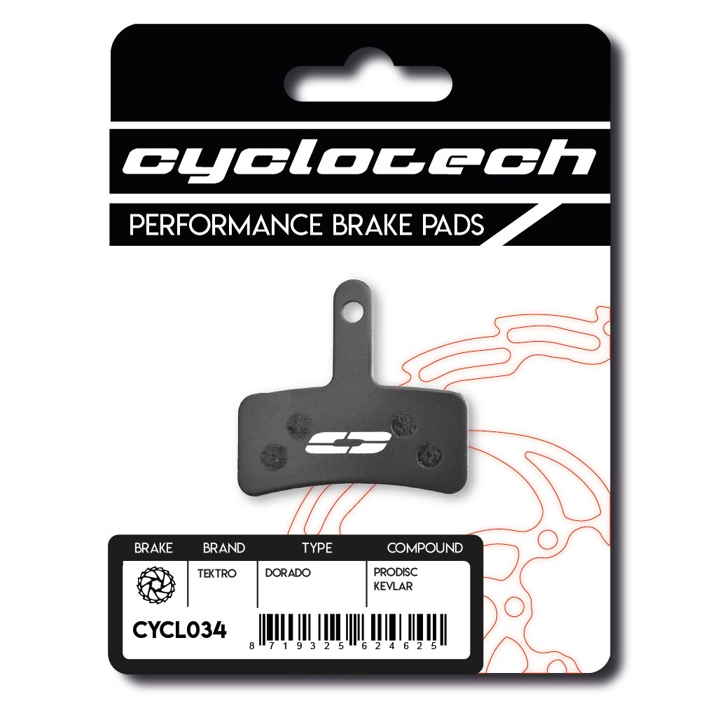 Cyclo tech schijfremblok prodisc kevlar tektro dorado