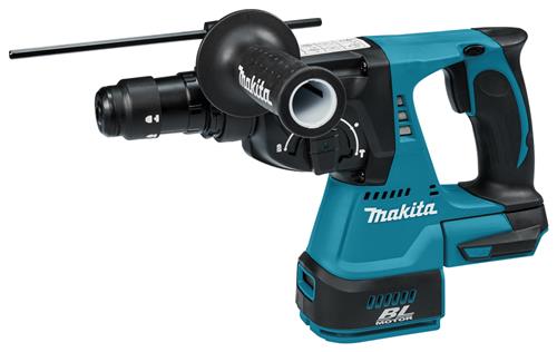 Makita mr243rtjw 18-Volt-Kombihammer | sds-plus | mit auswechselbarem Bohrkopf mit Staubabsaugung | 18 V 5,0 Ah in M-Box – hebr243rtjw