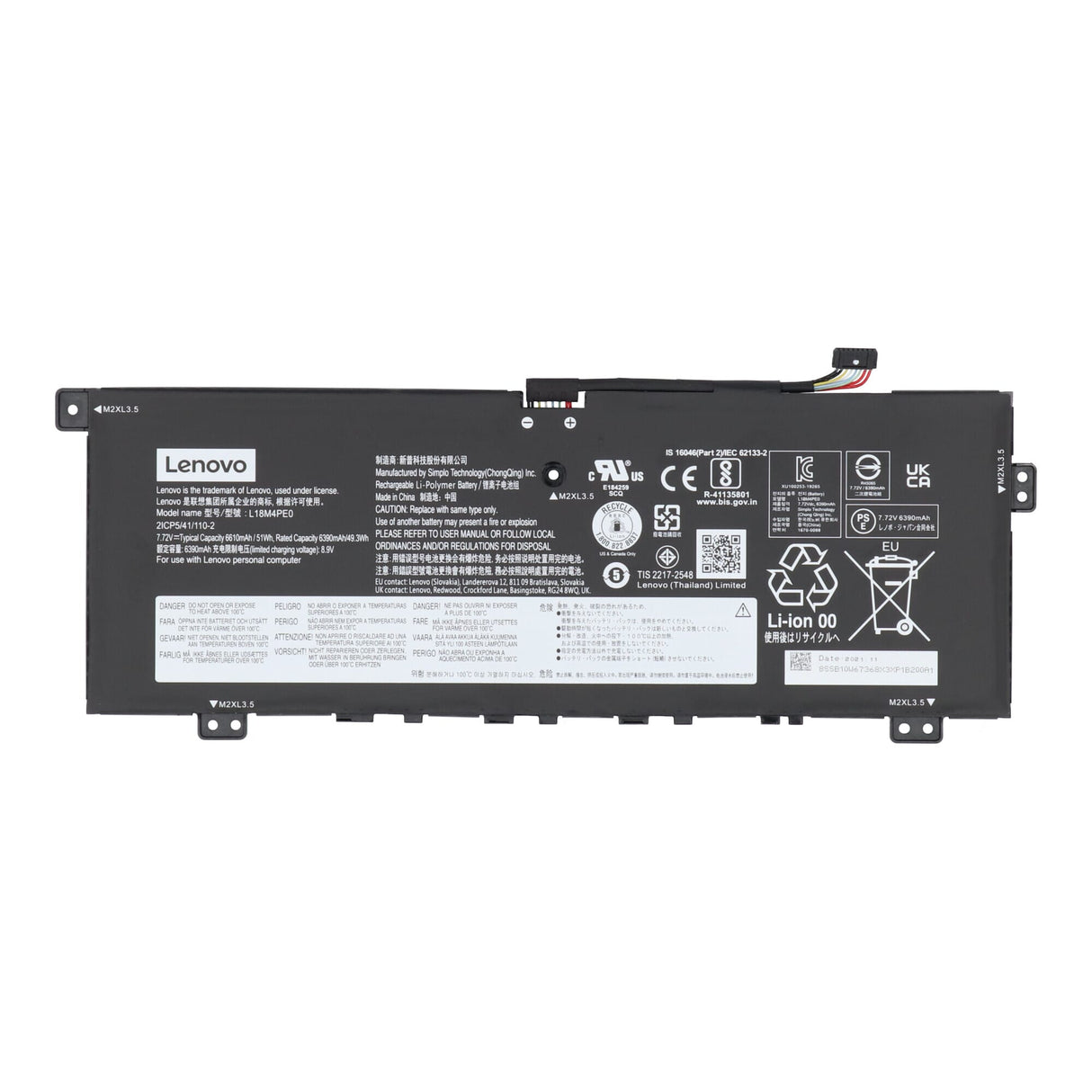 Lenovo Laptop-Akku 6390 mAh