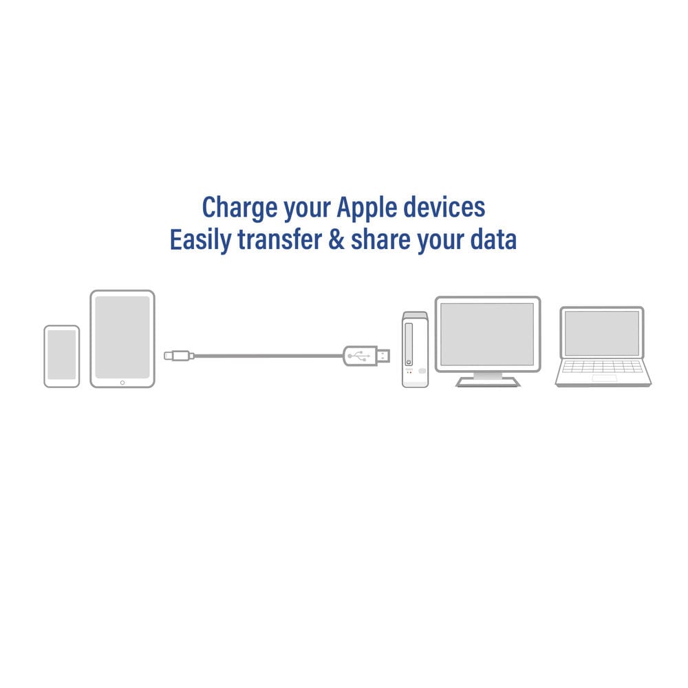 Act USB A auf Lightning Lade- und Datenkabel 2 m MFI-zertifiziert