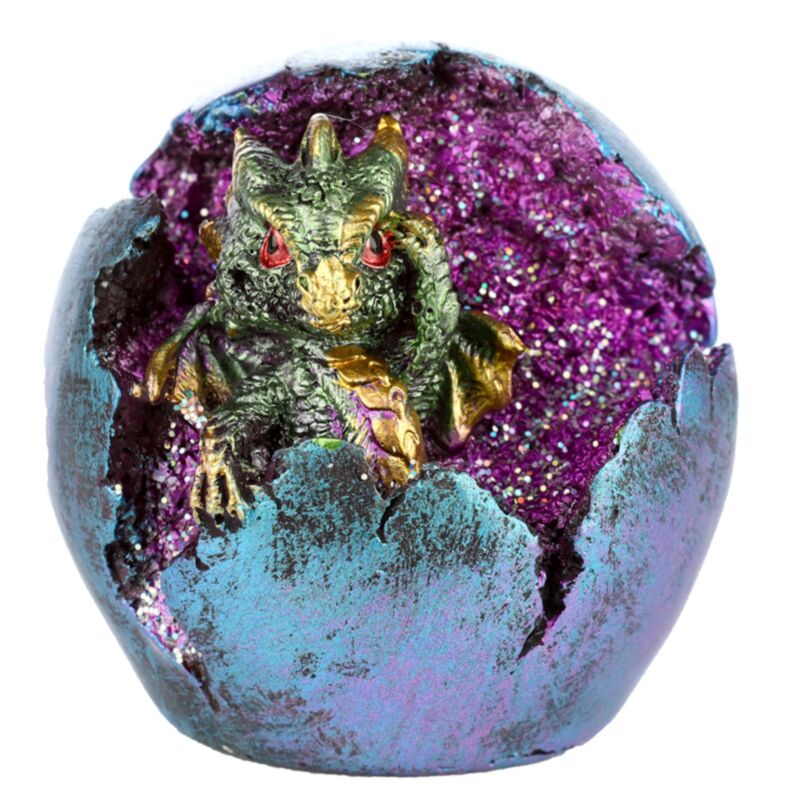 Babydrache führte Geode aus schlüpfendem Drachenei