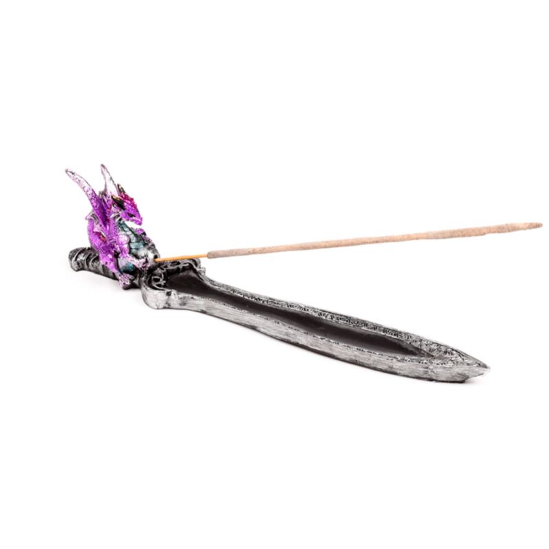 Dark Legends Mini-Räucherstäbchenhalter mit Amethyst-Drachen