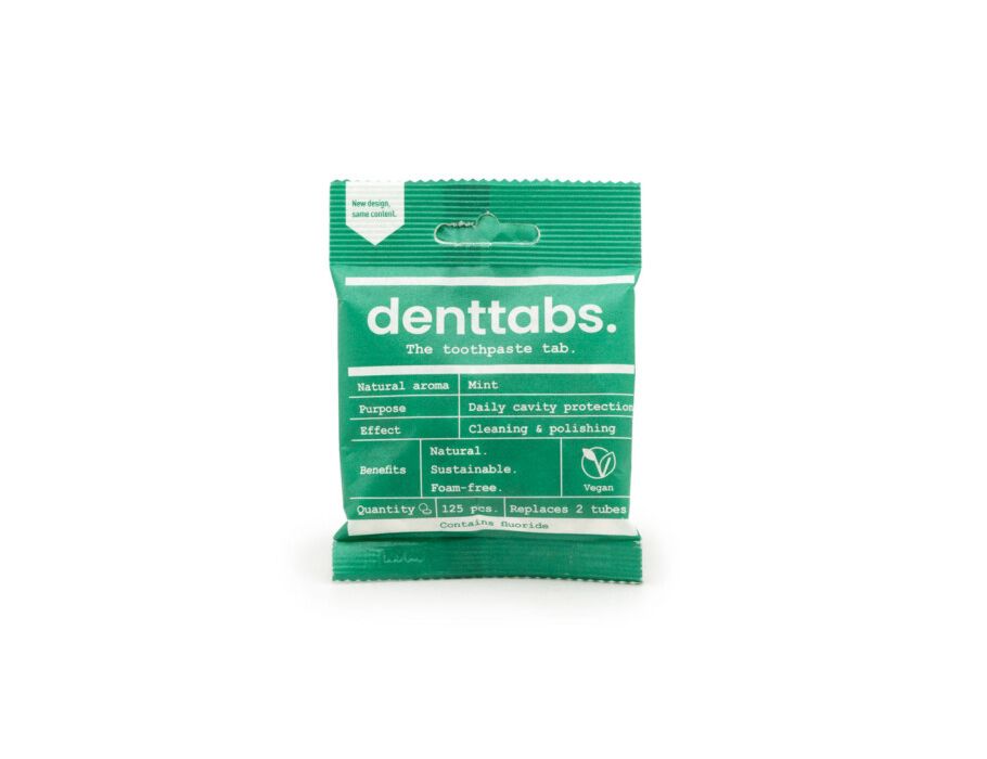 Denttabs Zahnpasta -Tabletten mit Fluorminze