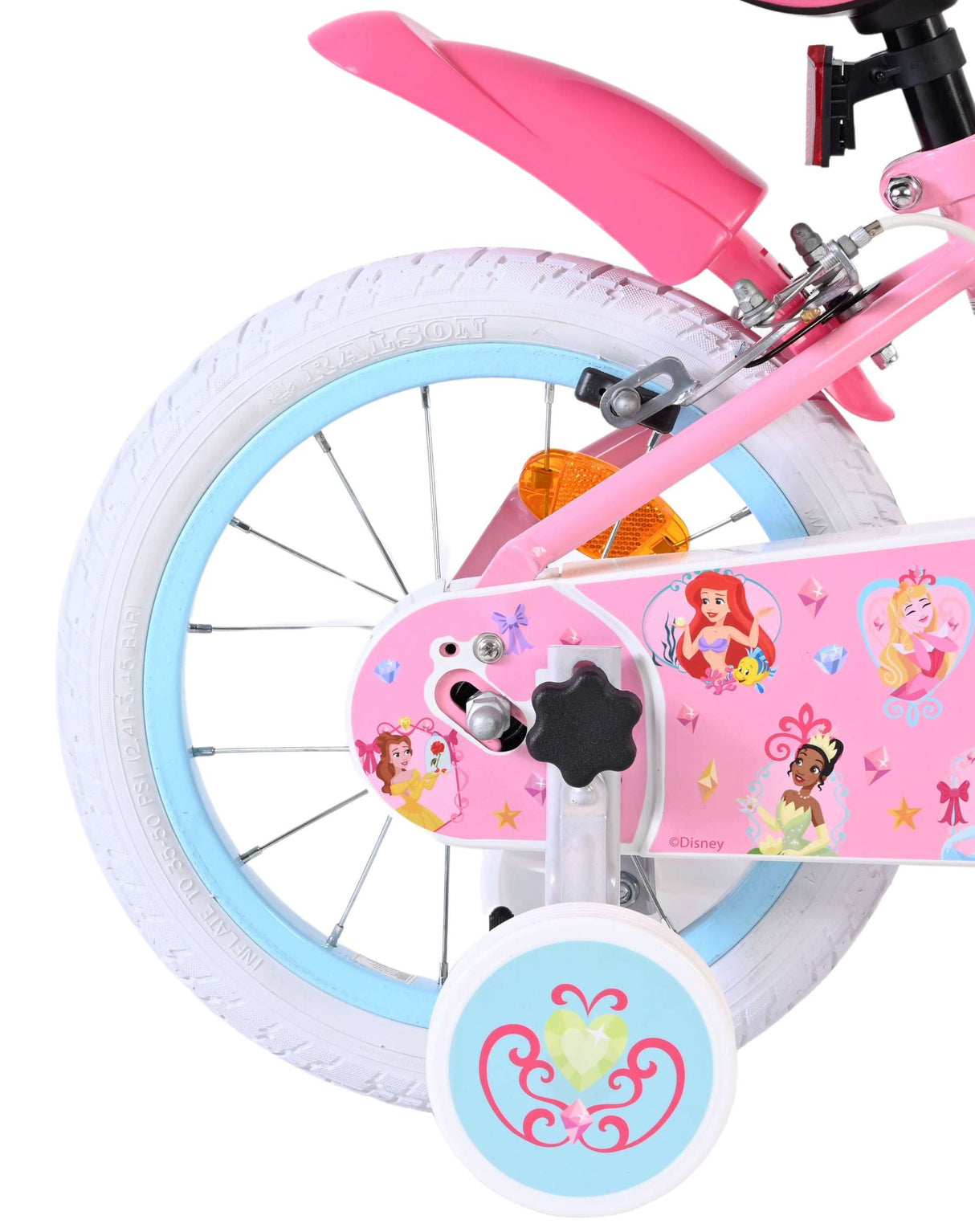 Disney Princess Disney Princess Kinderfahrrad – Mädchen – 14 Zoll – Pink – zwei Handbremsen