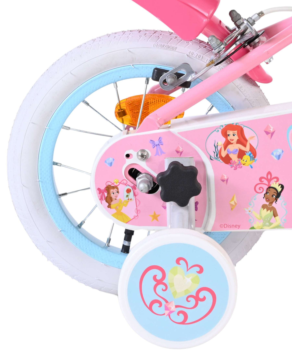 Disney Princess Disney Princess Kinderfahrrad – Mädchen – 12 Zoll – Pink – zwei Handbremsen