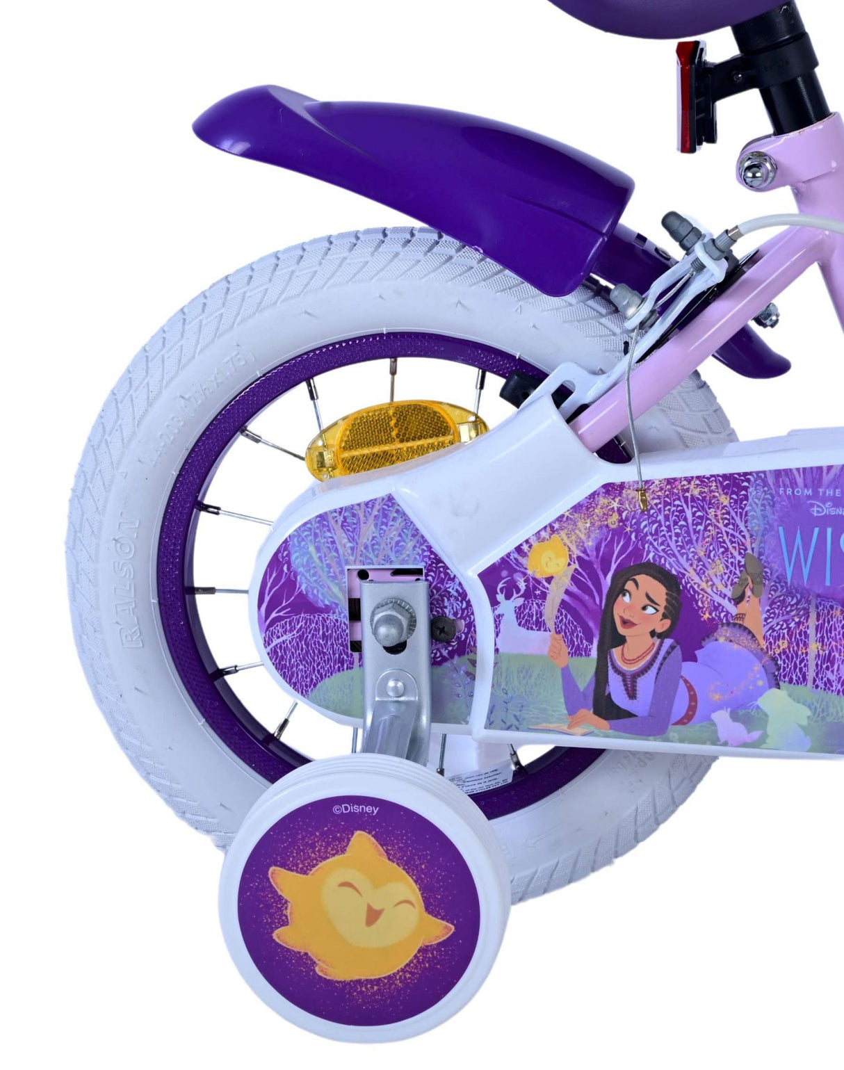Wünschen Sie Disney Children's Bicycle - Mädchen - 12 Zoll - Lila - Zwei Handbremsen
