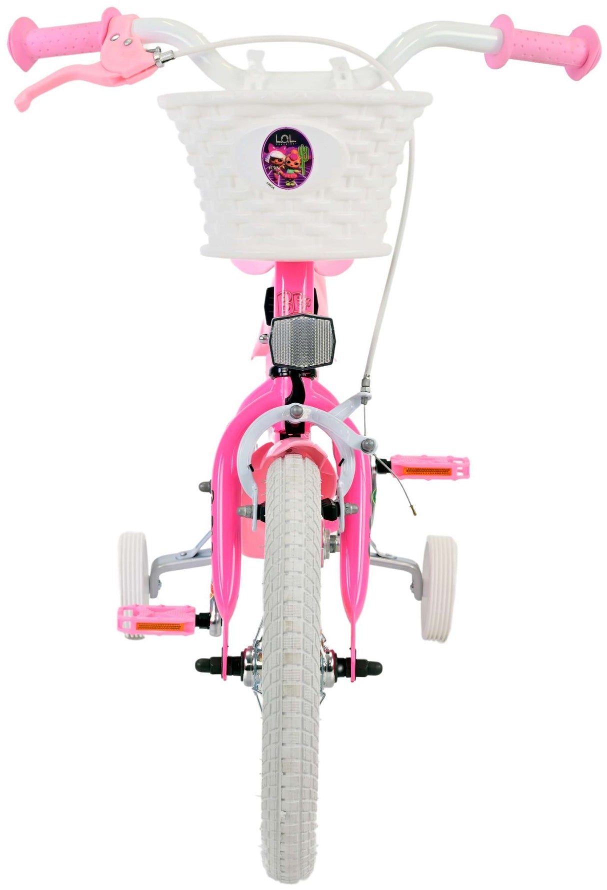 Volare Puppen-Kinderfahrrad – Mädchen – 14 Zoll – Rosa