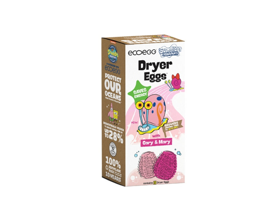 Ecoegg Tumble Trocknerkugeln - SpongeBob - Gary Mary - Geruch - 2 Teile