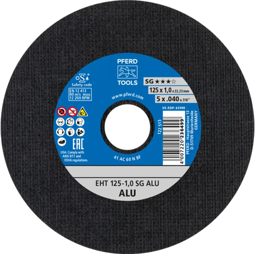 Pferd dss aluminium a60 125-1,0 | 25 Stück