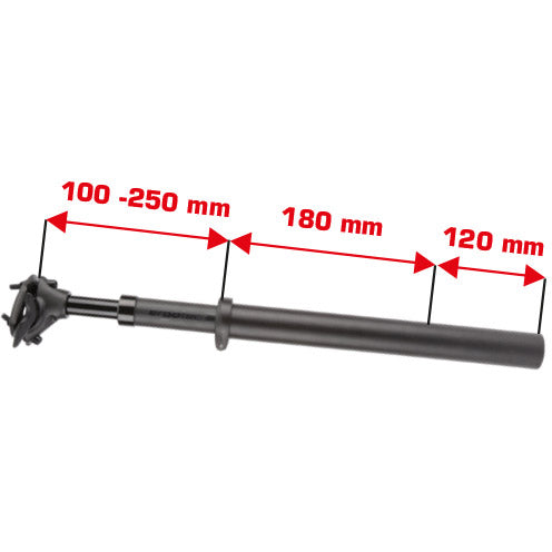 Elvedes ergotec sp-10.0 vario 550 Vario-Sattelstütze