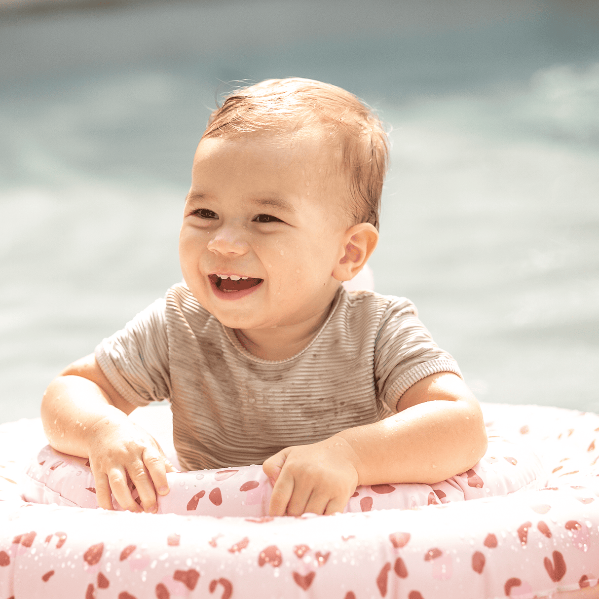 Leopard | altrosa Babyschwimmer 0-1 Jahre