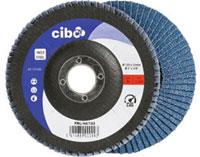 Cibo Fächerschleifscheibe 125mm blau 60 konisch Stahl | 10 Stück
