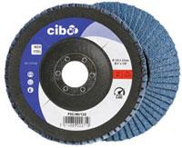 Cibo Fächerschleifscheibe 125mm blau 80 konisch Edelstahl | 10 Stück