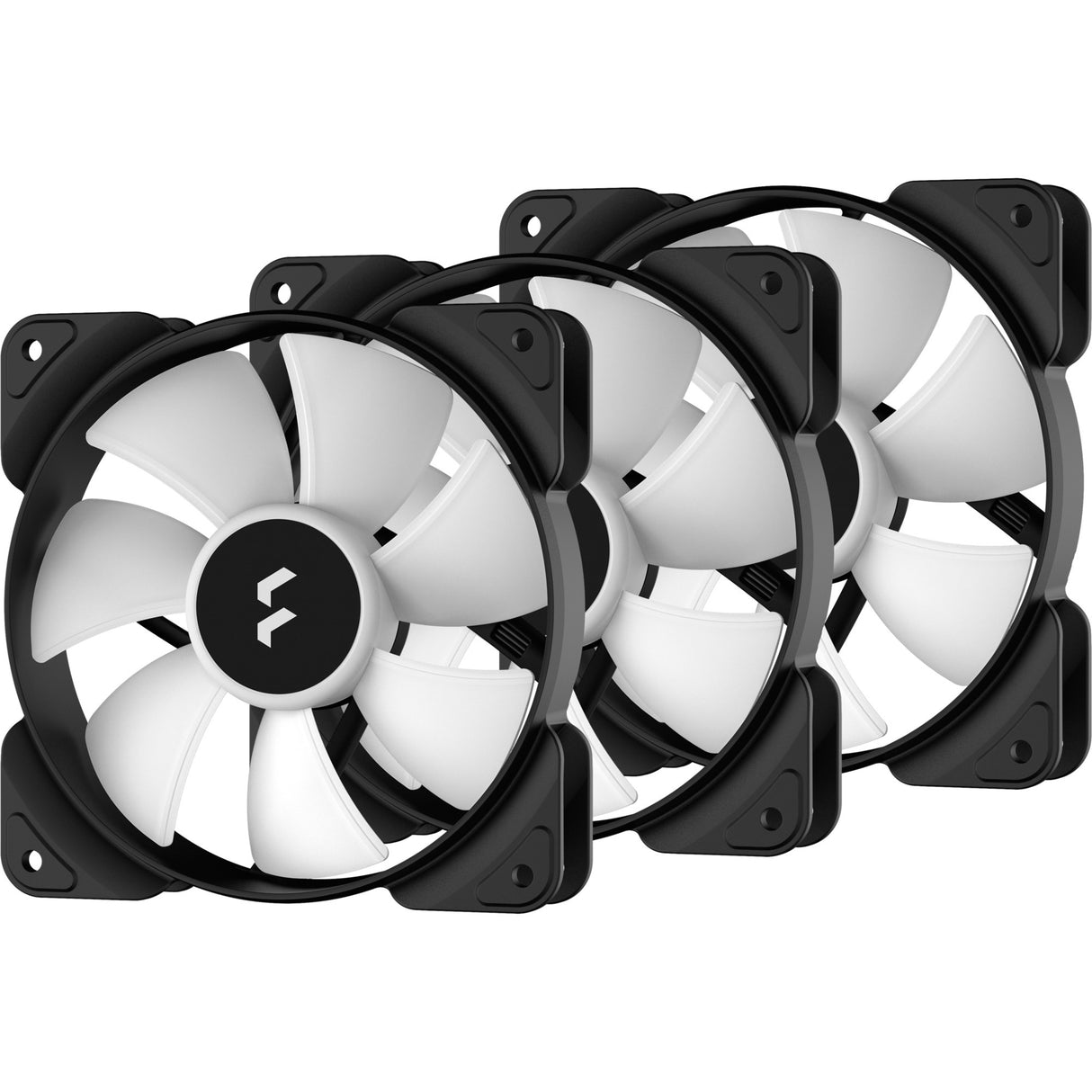 Fraktales Design fraktaler Designaspekt 12 RGB Schwarzer Rahmen 3-Pack