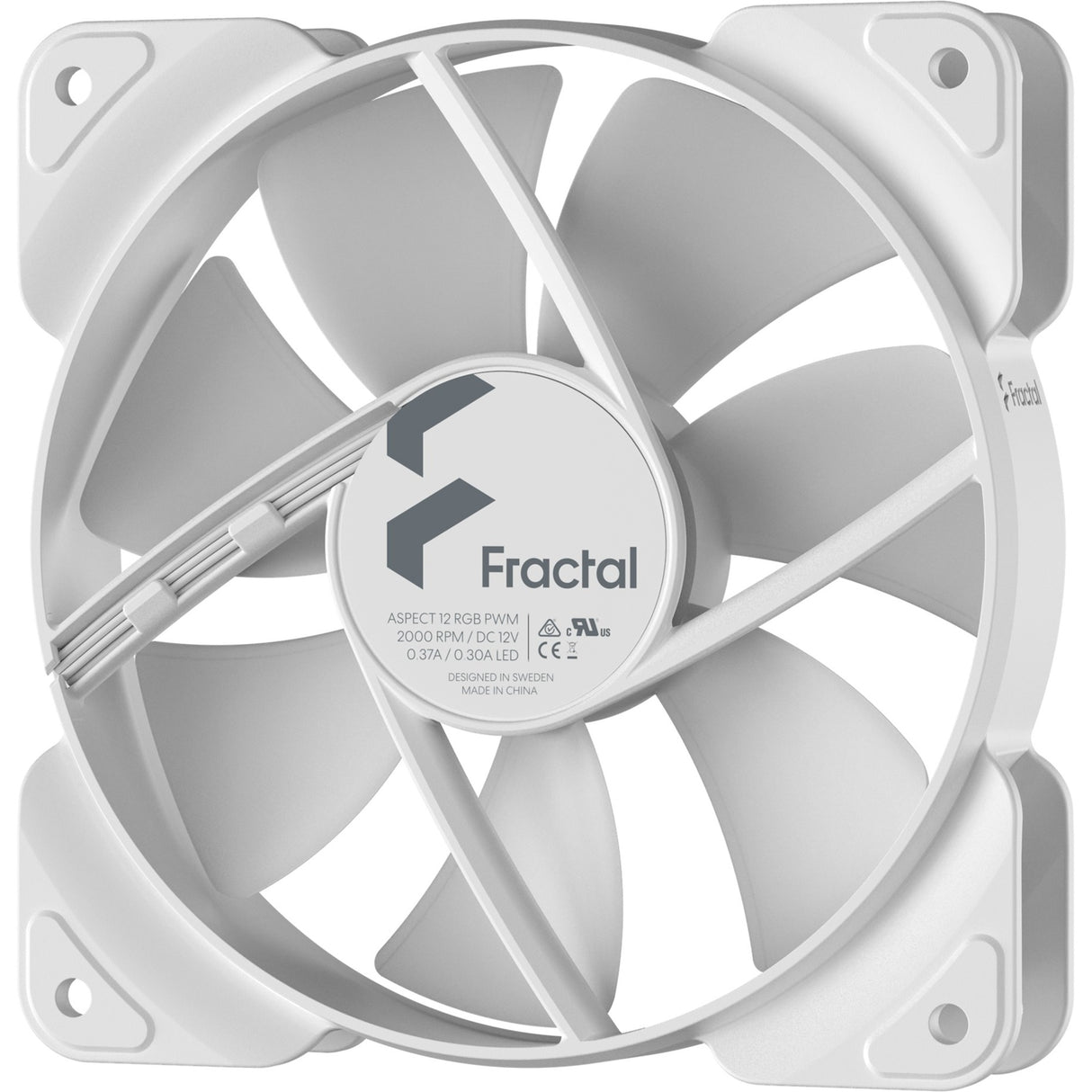 Fraktales Design fraktaler Konstruktion Aspekt 12 RGB PWM Weißer Rahmen