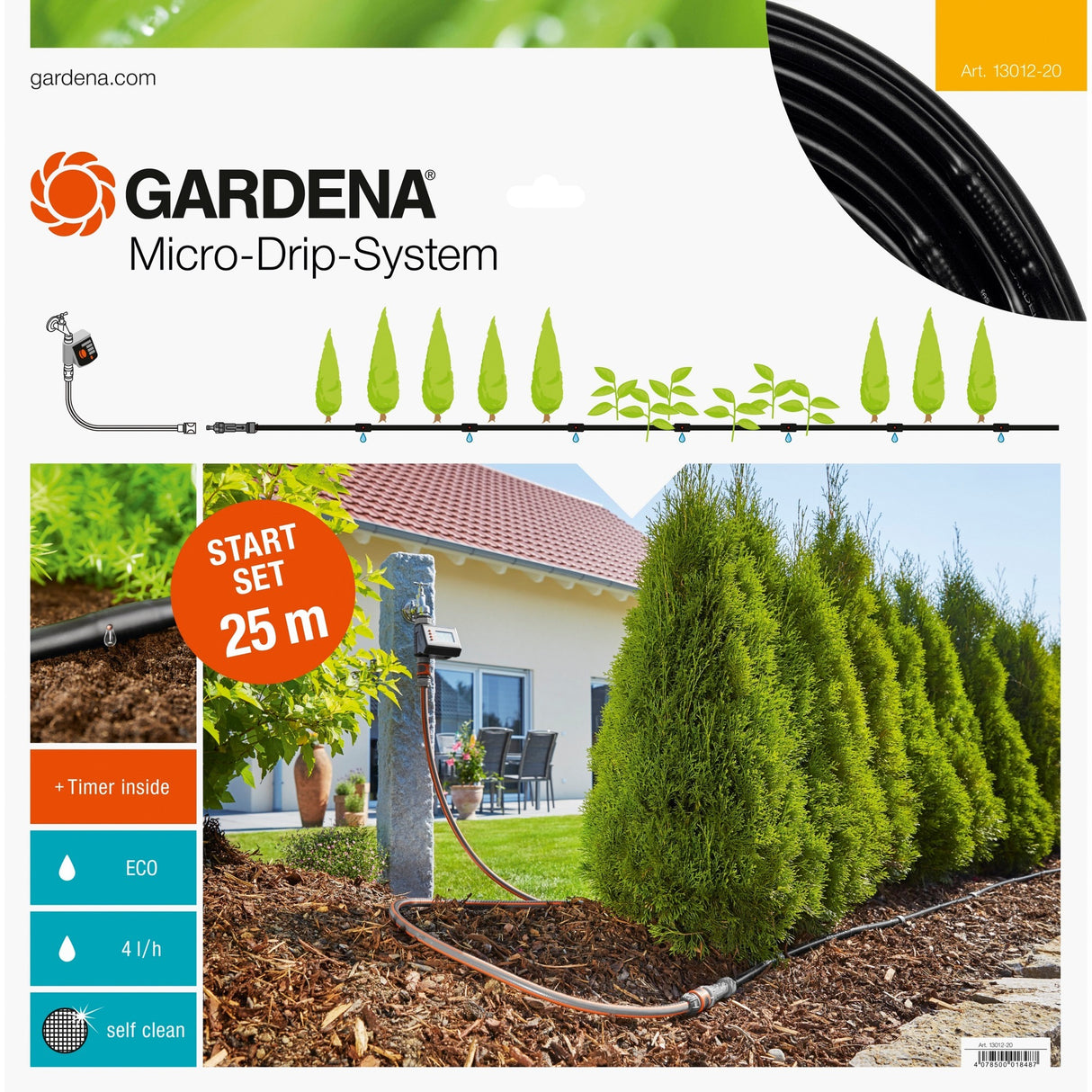 Gardena Gardena Micro-Drip-System Startset M für Antriebpflanzen mit B
