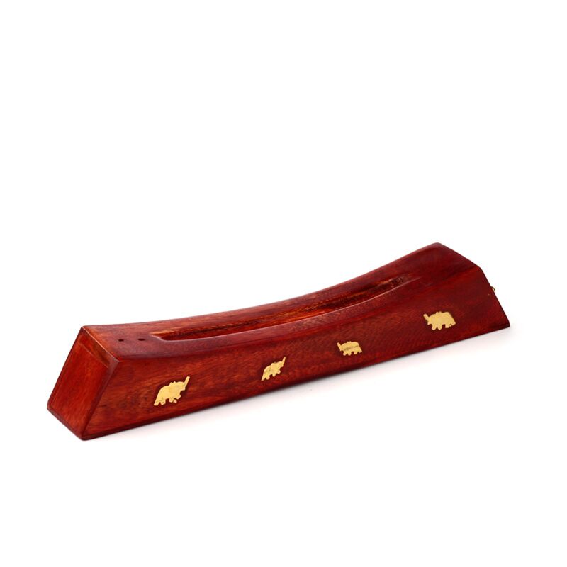 Elefanten-Räucherstäbchenhalter aus Mangoholz