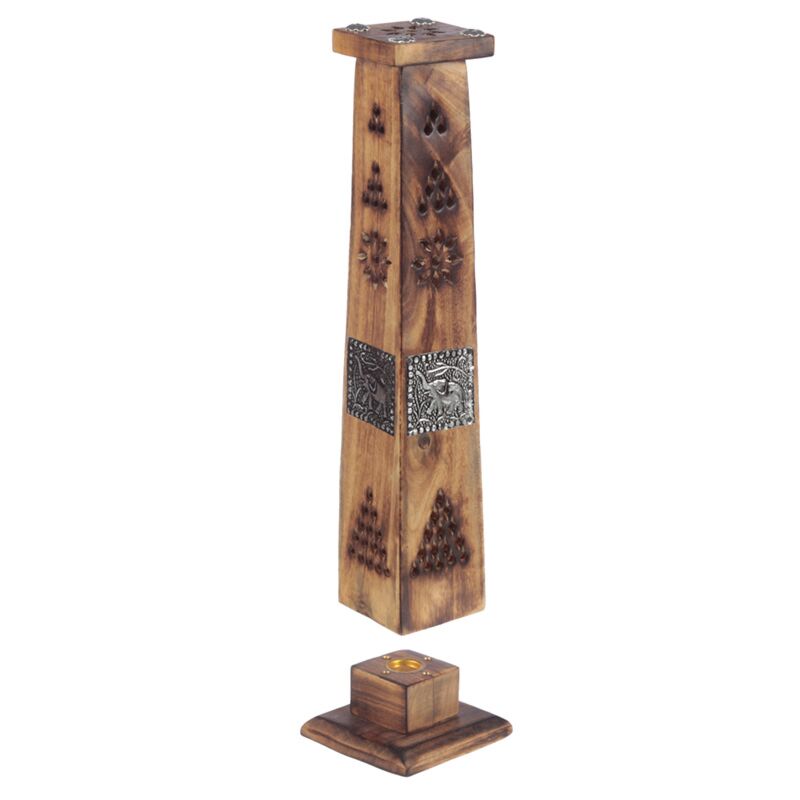 Elefanten-Räucherstäbchenhalter aus Mangoholz