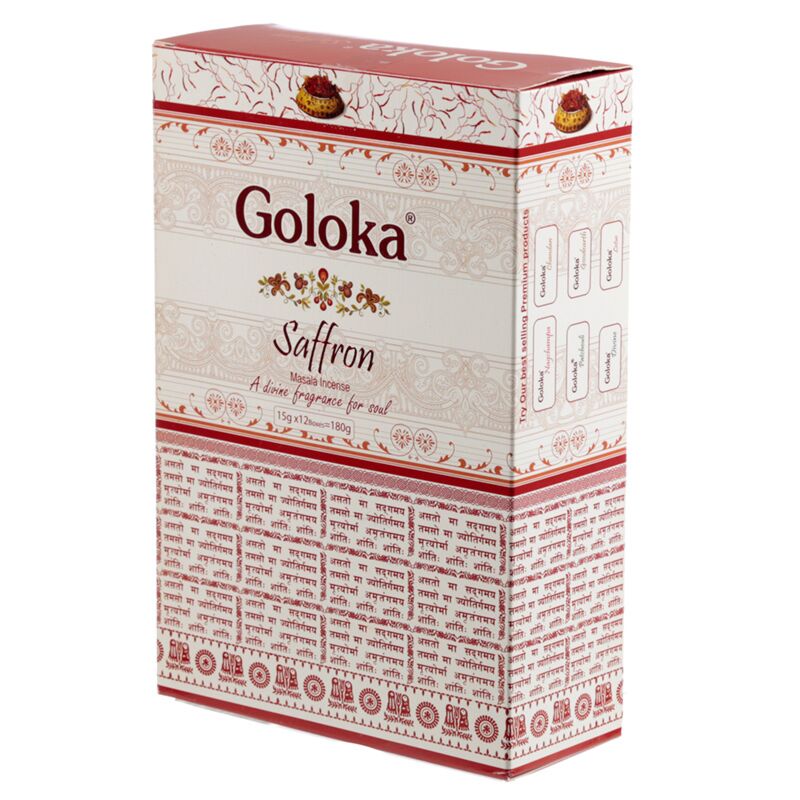Safran - Goloka Masala Räucherstäbchen