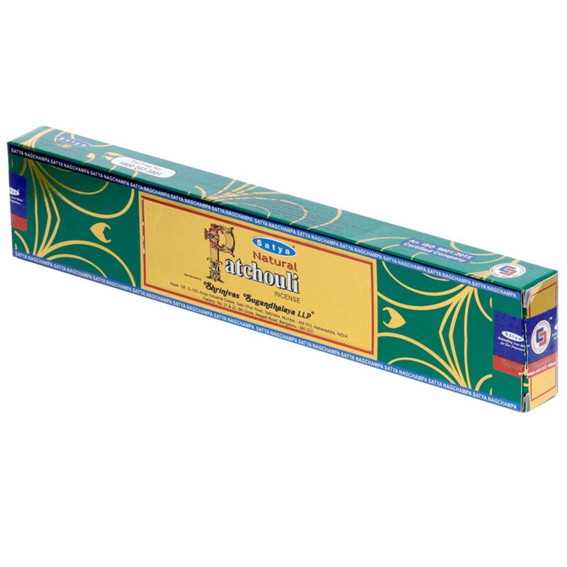 01445 natürliches Patschuli – Satya Nag Champa Räucherstäbchen