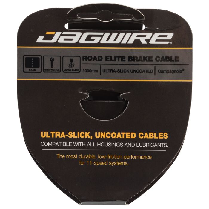 Jagwire Rennrad-Bremskabel – Elite polierter, ultra-glatter Edelstahl – 1,5 x 2000 mm – Campagnolo