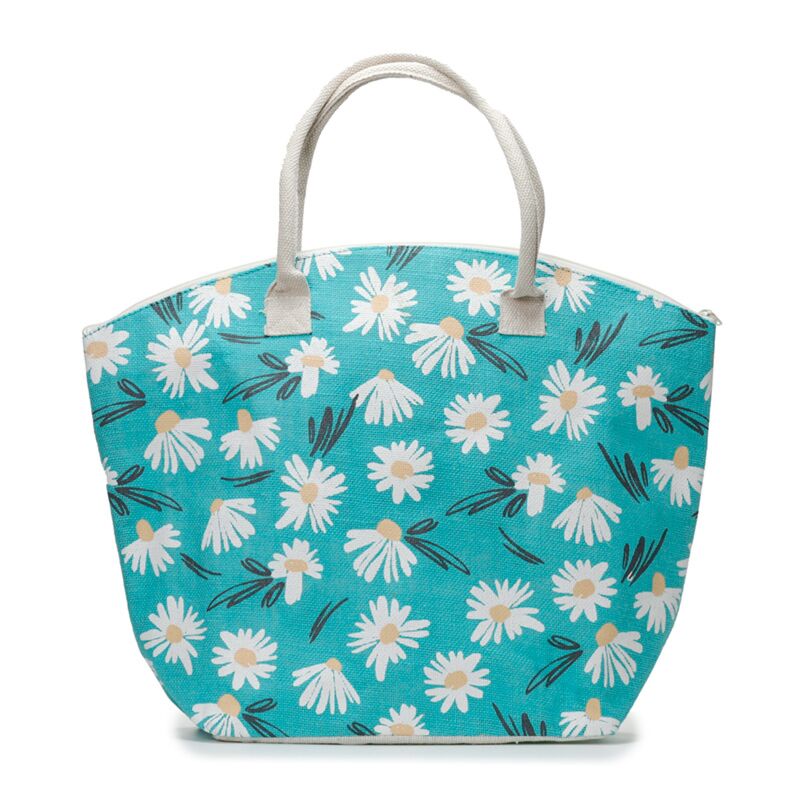 Eine Auswahl an Jute-Strandtaschen von Margriet