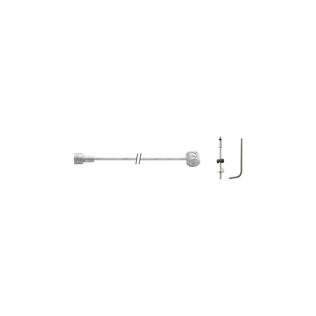 ELVEDES 6473 Edelstahl Indoor -Kabel -Kabel -Trommelbrems -Tonne -Peer mit Stelbout auf der Karte