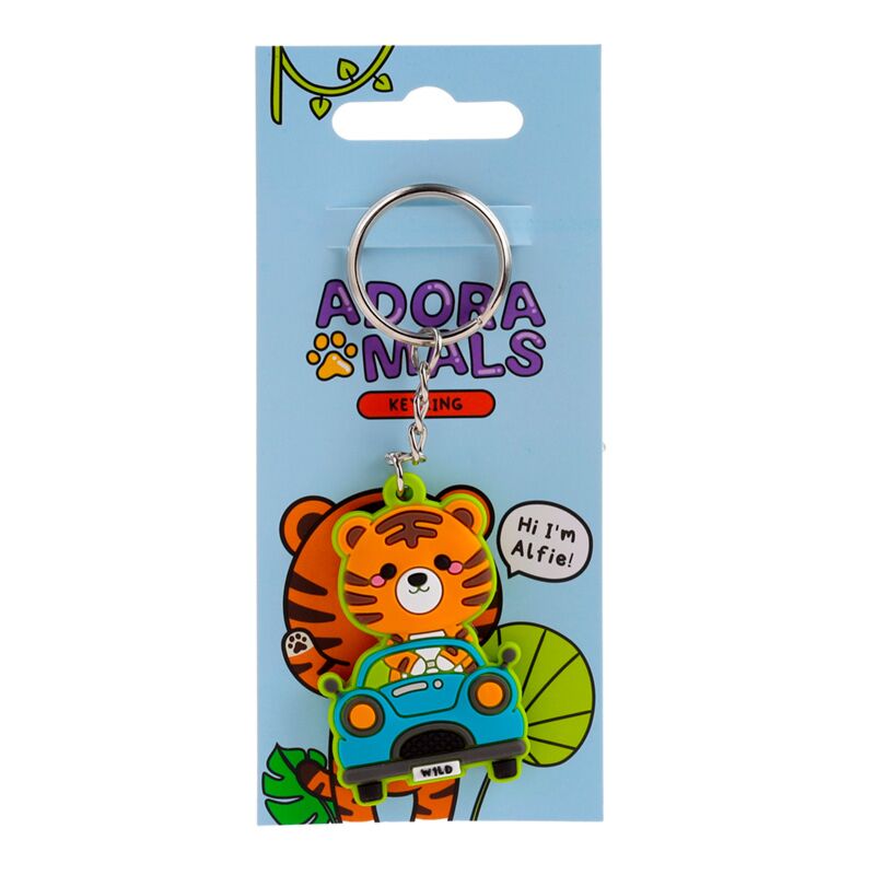 Alfie der Tiger, adoramals Schlüsselanhänger aus PVC