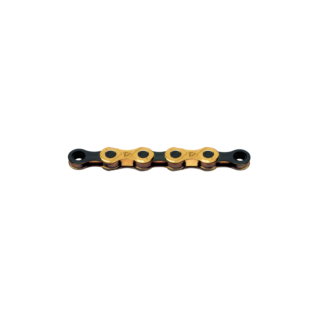 KMC-Fahrradkette X12 Ti-N Gold Black 126 Schakels