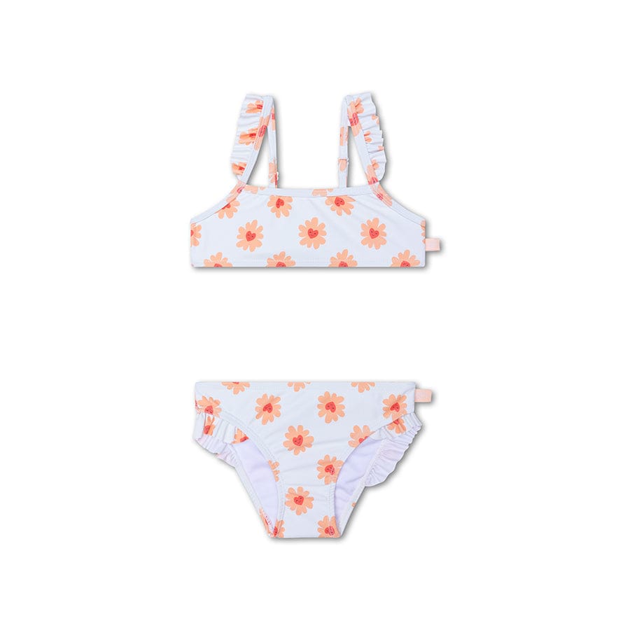 Blumenliebe | Mehrfarbiger UV-Bikini für Mädchen