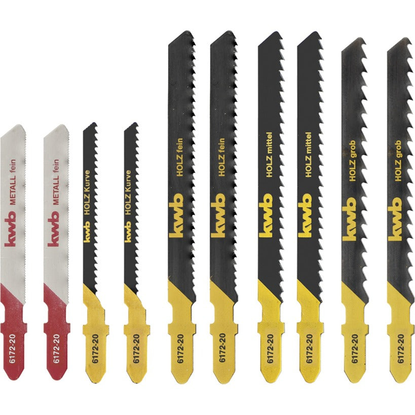 KWB KWB Jigsaw Blades 10-teiligen Set
