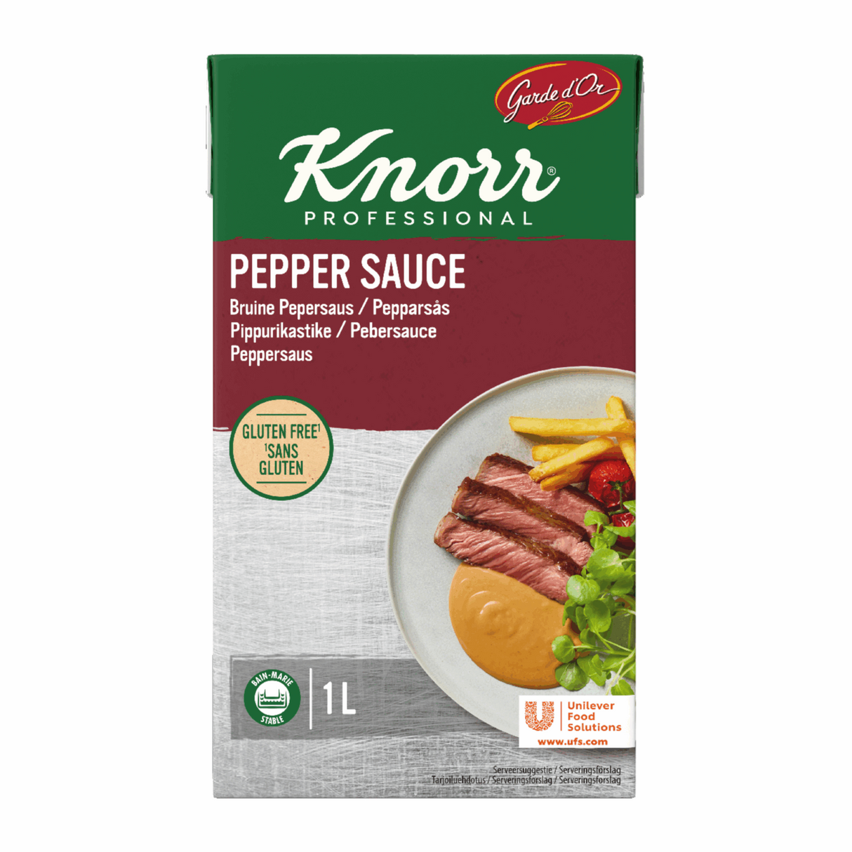 Knorr garde d'or bruine pepersaus (1 liter)