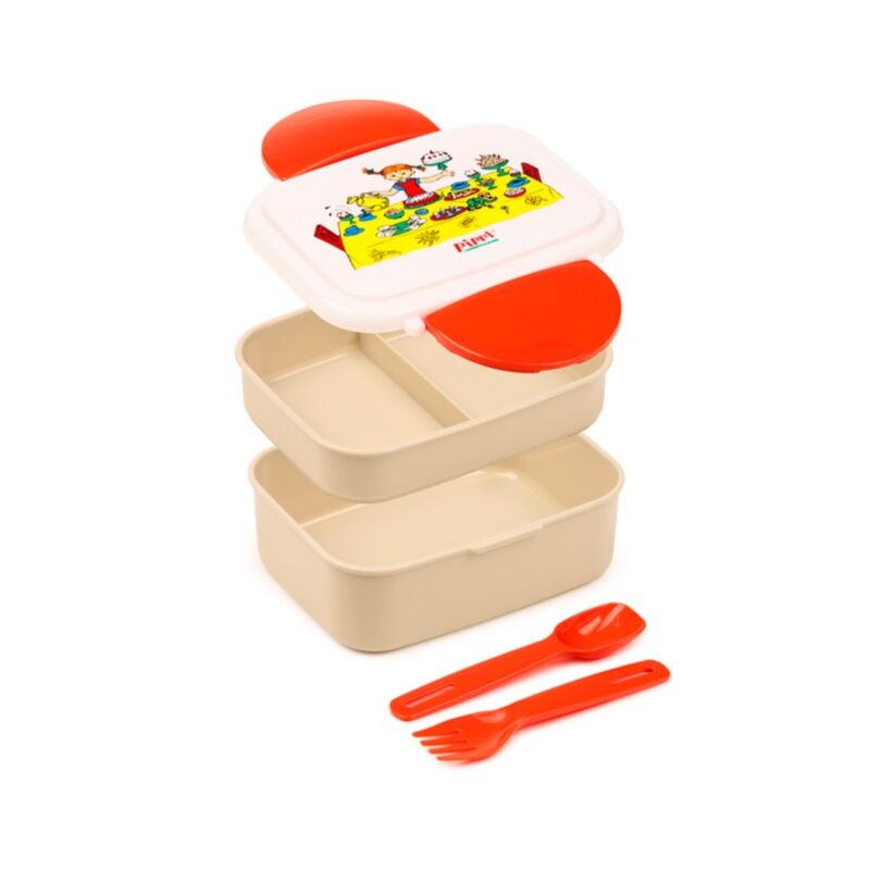 Pippi Langstrumpf Clip Bento Box Lunchbox Besteck