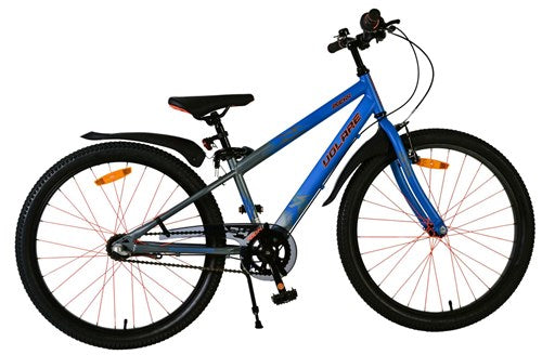 Volare 24 Zoll Fahrrad Rockey 3V Bremsnabe blau grau 42415