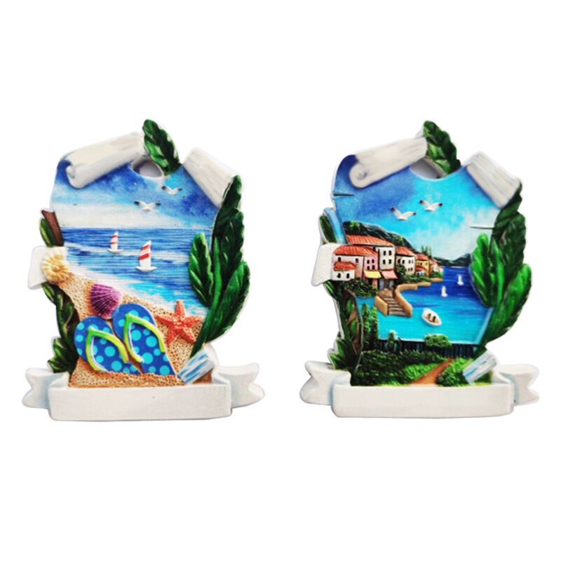 Pergament-Panorama-3D-Meeresstrand-Souvenirmagnet
