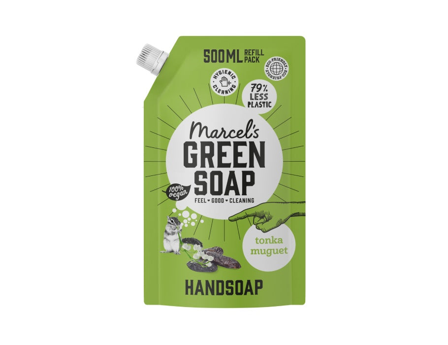 Marcels grüne Seife Handseife Tonka Muguet 500 ml Navulzak