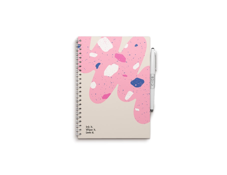 Moyu überschüssiges Notizbuch - Hardcover A5 - Flamingo -Wüste