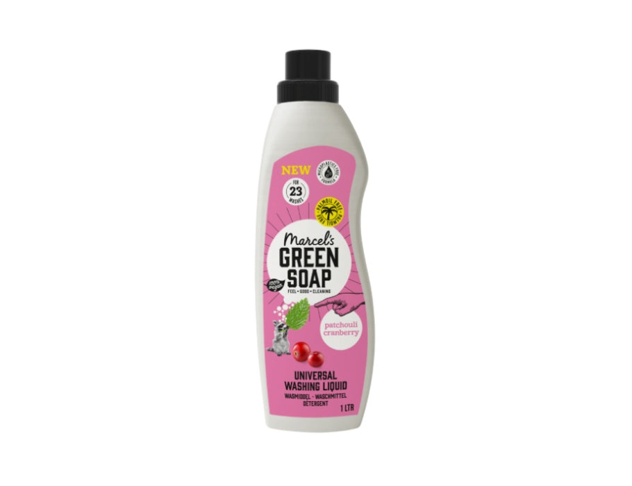 Marcels grüne Seife Waschmittel - Patchouli Cranberry - 23 Waschungen - 1 Liter