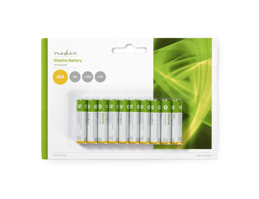 Nedis AAA-Batterie – Alkali – 10 Stück