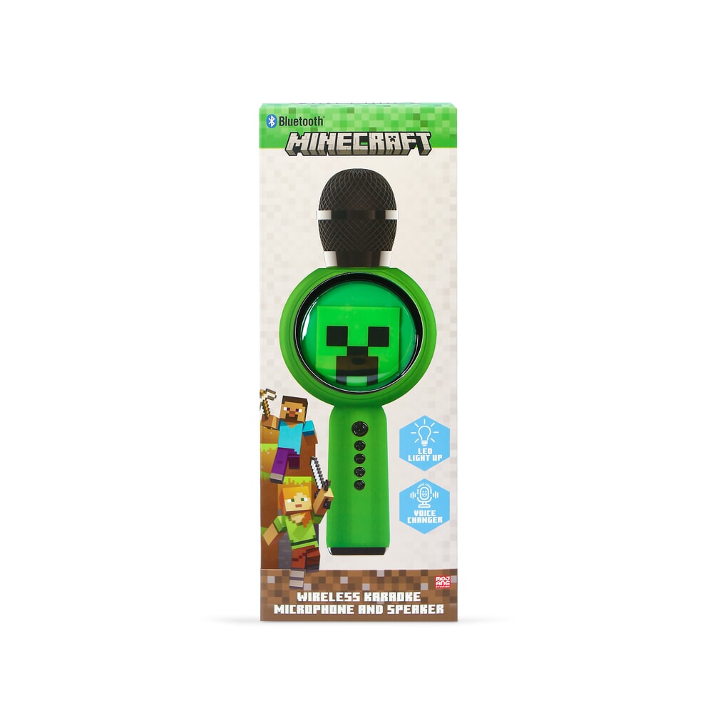 Otl Technologies Karaoke-LED-Mikrofon und Lautsprecher Minecraft (MC1240)