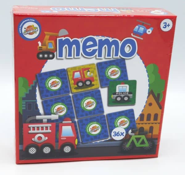 Einführung in Spielzeuguniversum-Memo-Spielfahrzeuge