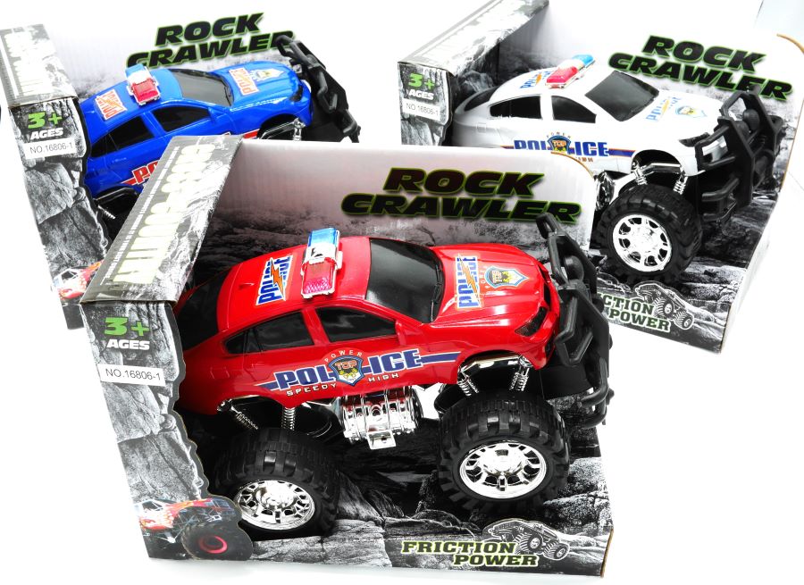 Jonotoys Rock Crawler Polizeiauto in 3 verschiedenen Farben