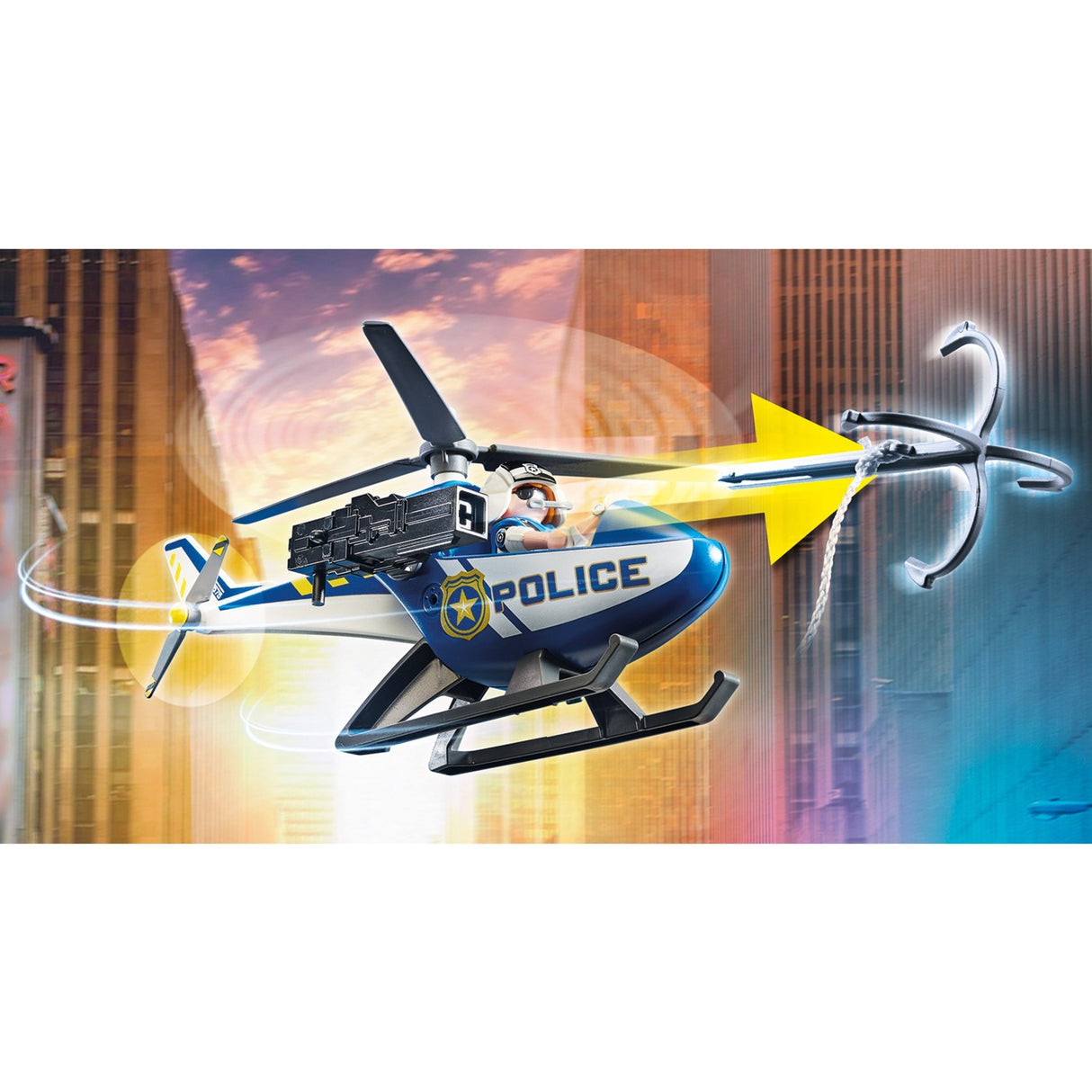 Playmobil Playmobil City Action Police Hubschrauber: Verfolgung von