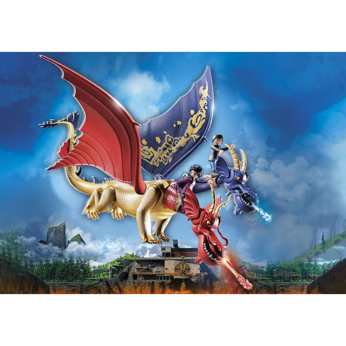 Playmobil -Drachen: Die Nine Realms Wu Wei mit 71080 Juni 71080