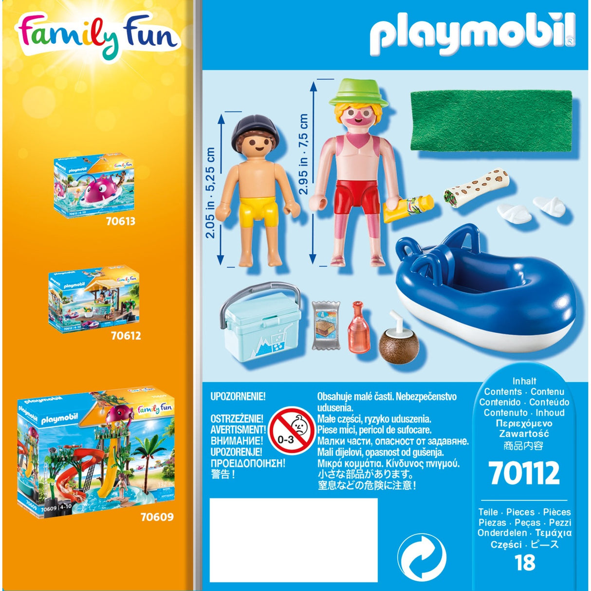Playmobil Familie Fun Bad Guest mit Schwimmreifen 70112