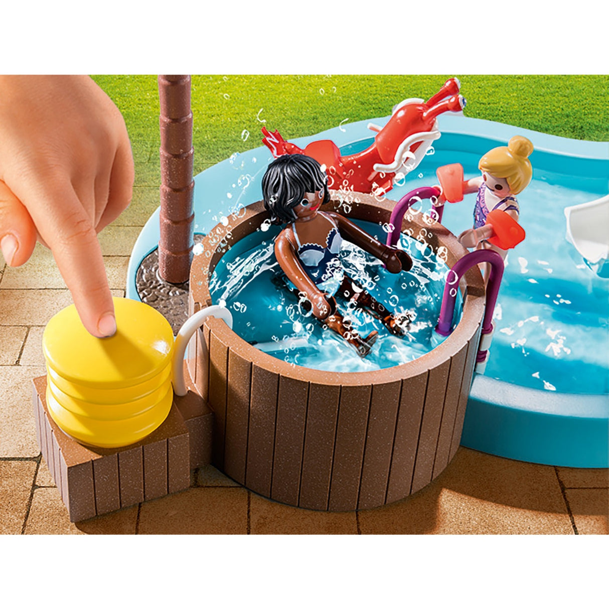 Playmobil Familie Fun Kinder -Schwimmbad mit Whirlpool 70611
